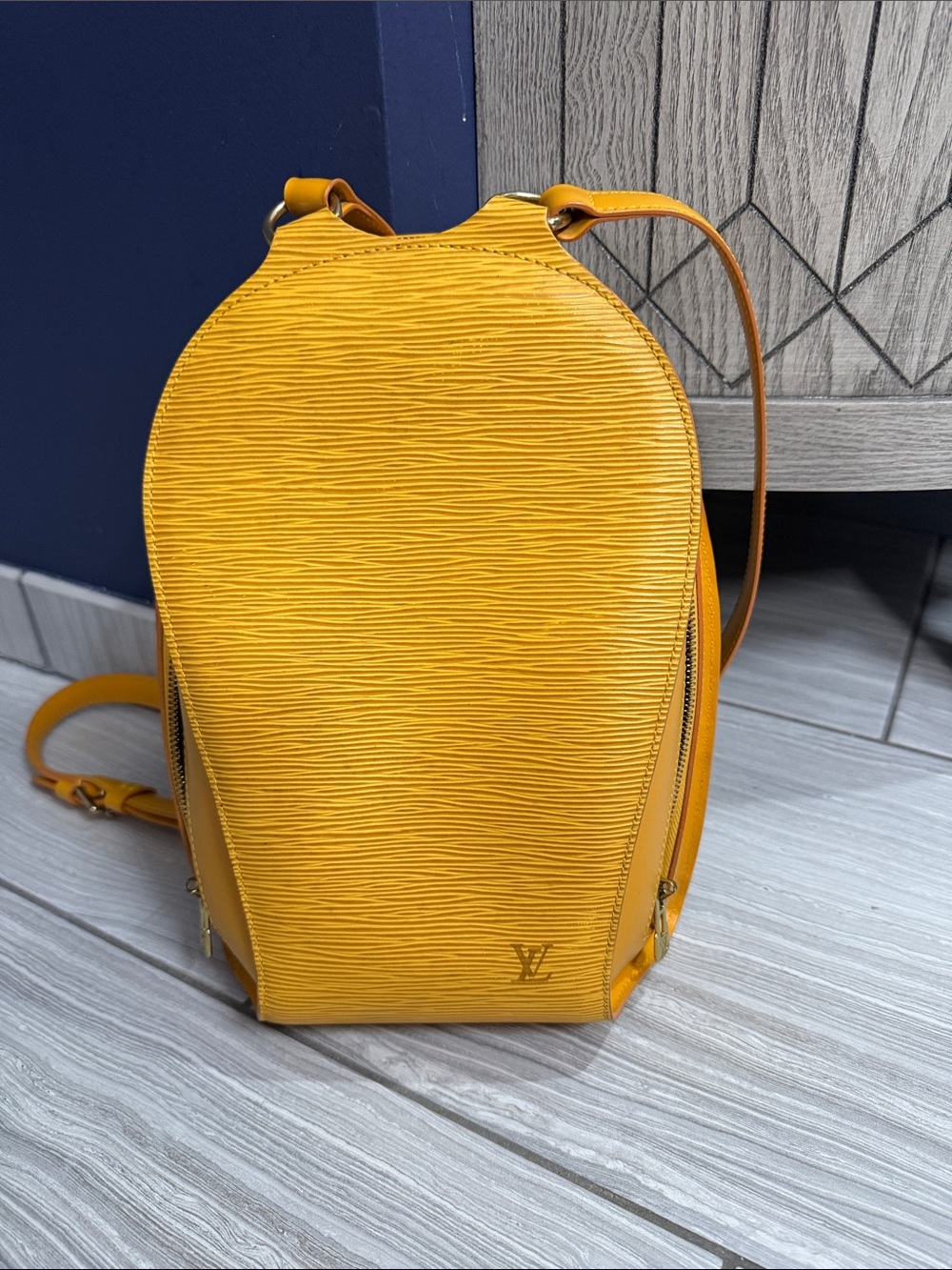 Louis Vuitton Yellow Epi Leather Backpack